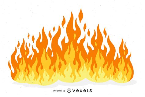 Beautiful Flame Illustration Vector - Vector Download