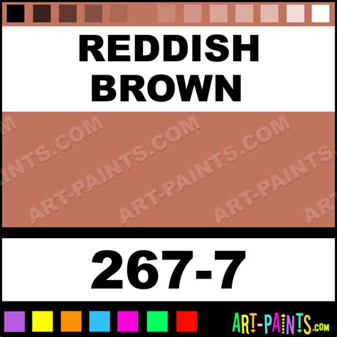 Reddish Brown Soft Pastel Paints - 267-7 - Reddish Brown Paint, Reddish ...