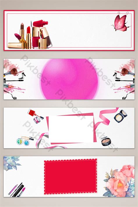 Cosmetics Beauty Makeup Simple Banner Poster Background Backgrounds ...