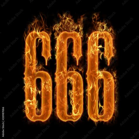 Devil's number 666 Stock Illustration | Adobe Stock