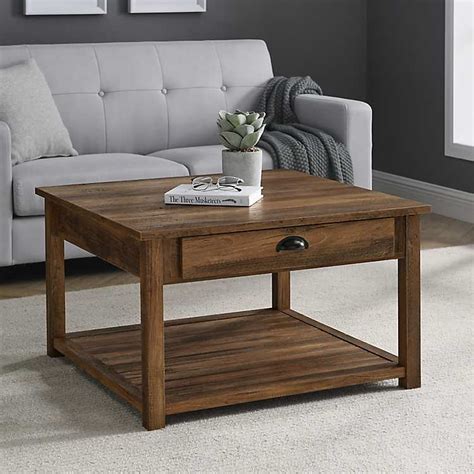 Square Oak Coffee Tables With Storage - Coffee Table Design Ideas