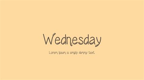 Wednesday Font : Download Free for Desktop & Webfont