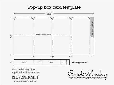 Pop Up Box Card Template