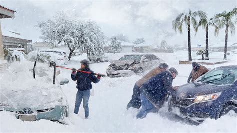 Snow Emergency in California! Blizzard and Snowfall hit Los Angeles ...