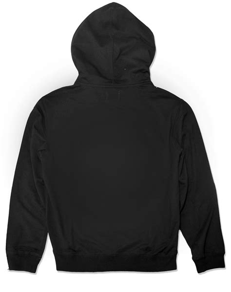 Fungolia Non-fleece Hoodie - Basic thunder (Black) - FUNGOLIA