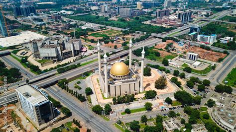 Aerial landscape view of commercial buildings in Abuja Nigeria Stock ...