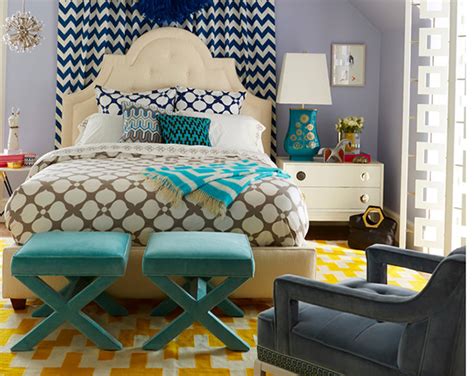 How to Mix and Match Geometric Patterns in the Bedroom | Home Design Lover