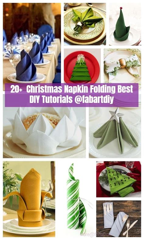 Diy christmas tree napkin folding tutorial – Artofit