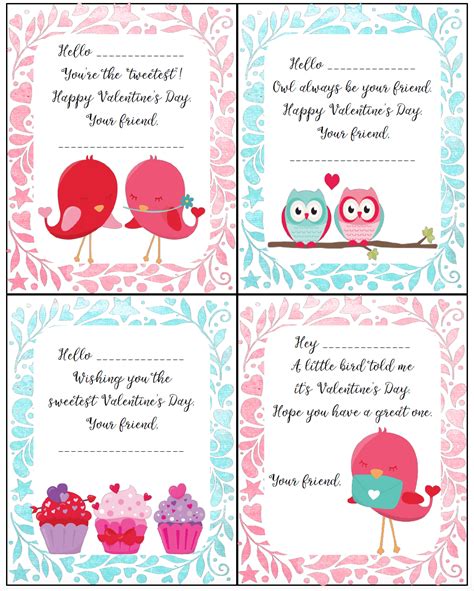 Kid Valentine Cards Free Printable - Printable Word Searches