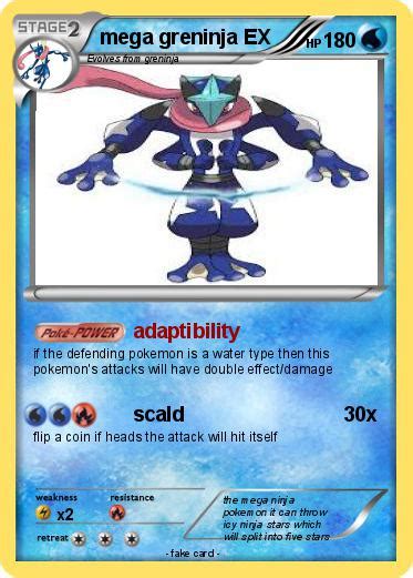 Pokémon mega greninja EX 2 2 - adaptibility - My Pokemon Card