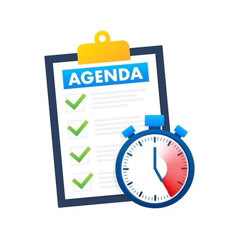 Premium Vector | Agenda business of the day Business of the meeting ...