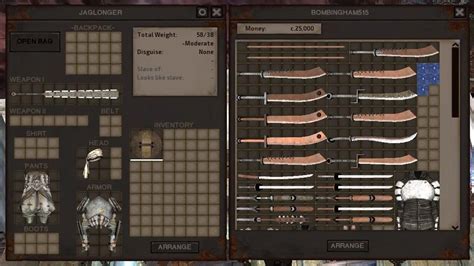 weapons | Kenshi | An Open Ended, Squad Based RPG