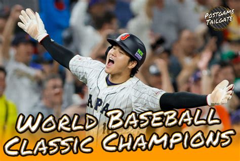 Team Japan = WBC Champions – Postgame Tailgate