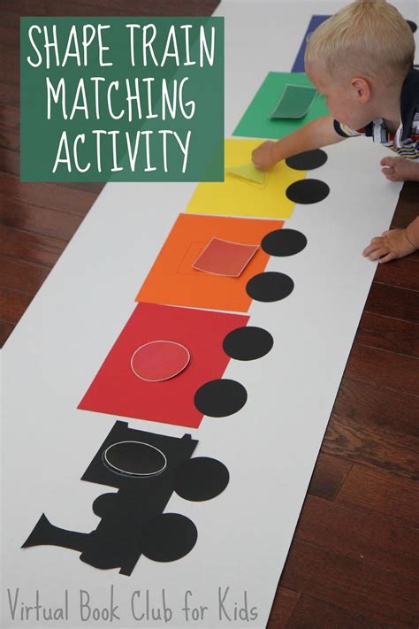 Shape Train Matching Activity | Shapes preschool, Transportation crafts ...