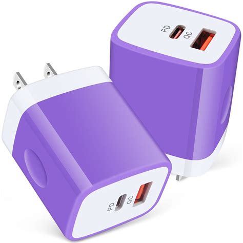 USB C Block,USB C Charger Block FiveBox 2pack 20W PD Type C Charger ...