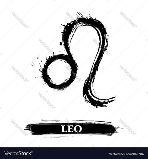 Leo symbol Royalty Free Vector Image - VectorStock