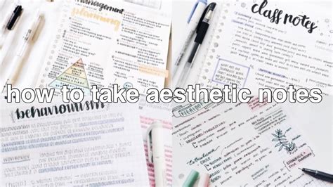 Simple Aesthetic Notes : I go through the steps of taking notes, giving you lots of tips and ...