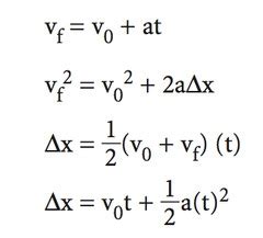 Physics Equations: Kinematics Quiz - Trivia & Questions