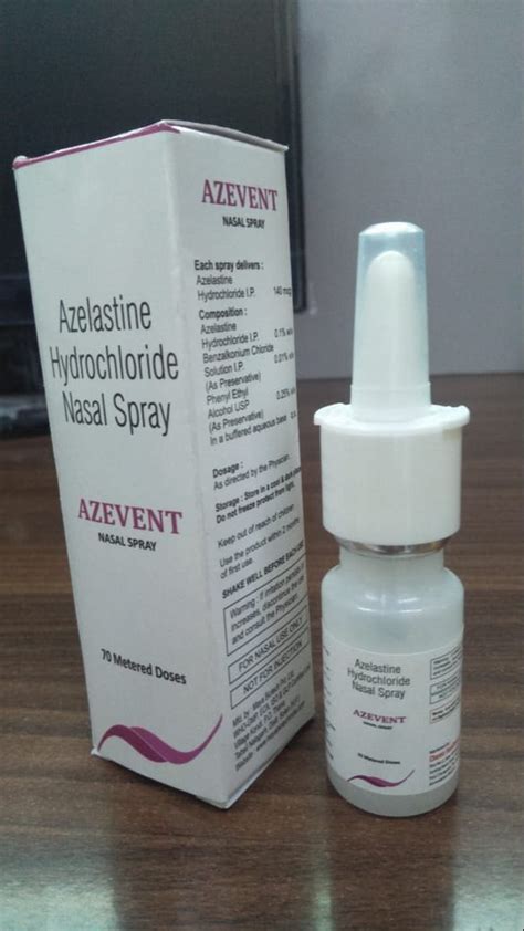 70% Metered Doses azelastine Nasal Spray, For Personal, Rs 50 /piece | ID: 22608846588