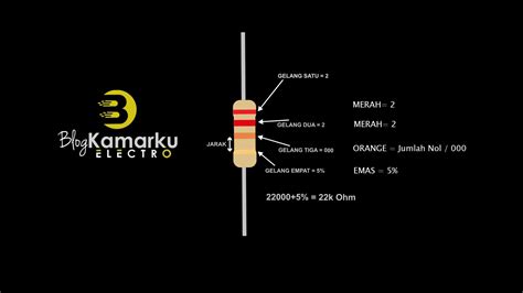 Cara Membaca Resistor Yang Memiliki 4 Gelang Warna – BLOGKAMARKU