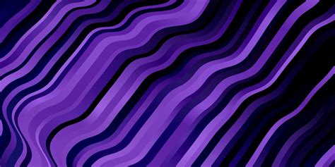 Dark Purple vector pattern with curved lines. 1940680 Vector Art at ...