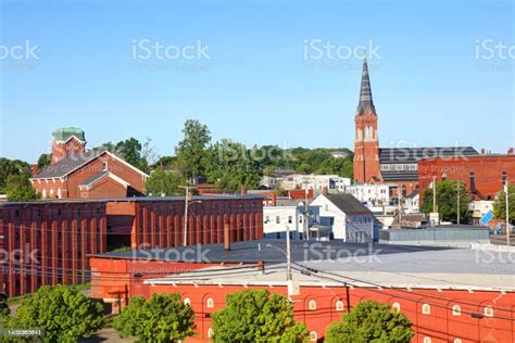 Downtown Biddeford Maine Stock Photo - Download Image Now - Biddeford - Maine, Cityscape, Color ...