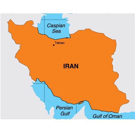 Iran map.cdr Royalty Free Stock SVG Vector