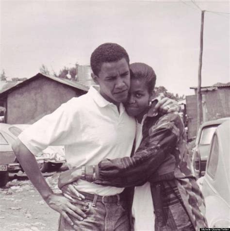 Michelle Obama Twitter Photo Shows Young Barack Hugging First Lady ...