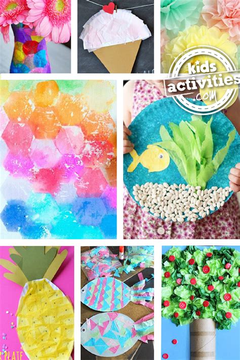 35+ Adorable Tissue Paper Crafts | Kids Activities Blog