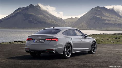 Audi A5 Sportback | 2020MY (Color: Quantum Gray) | Rear Three-Quarter