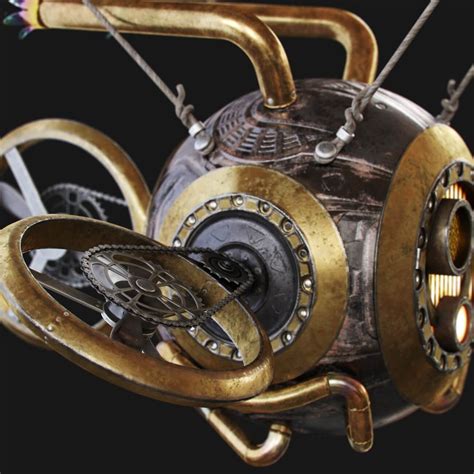 Steampunk Drone - 3D Model by Olegator