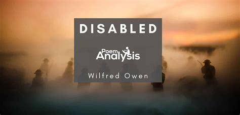 Disabled by Wilfred Owen - Poem Analysis