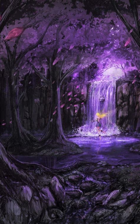 Purple Waterfall Wallpapers - Top Free Purple Waterfall Backgrounds ...