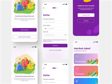KidsLand - Mobile App Learning for Kids | Figma