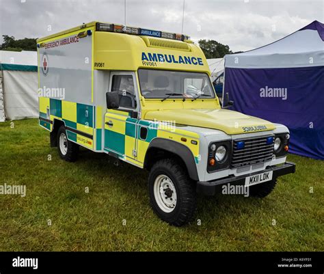 Land Rover ambulance for the British Red Cross Stock Photo - Alamy