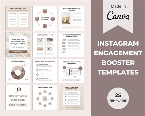 Instagram Templates Canva Instagram Canva (Instant Download) - Etsy