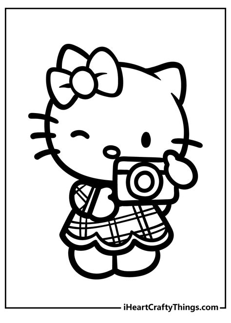 Hello Kitty Coloring Pages To Print Out For Free