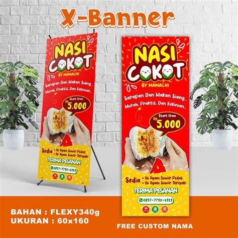 Jual SPANDUK BANNER NASI COKOT NASI GIGIT NASI KEPAL ONIGIRI | Shopee ...