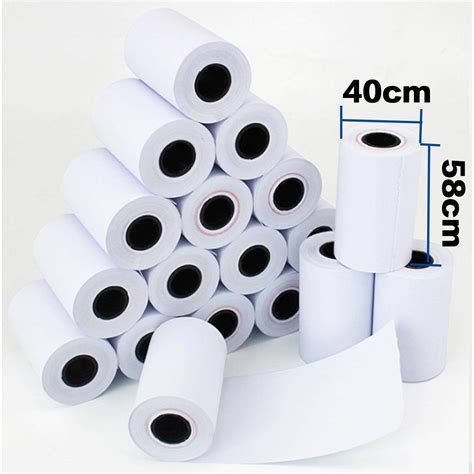 SSM 10 Roll Thermal paper Roll 58mm x 40mm For 58mm bluetooth Printer ...