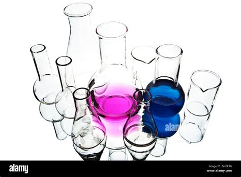 chemical laboratory equipment isolated Stock Photo - Alamy