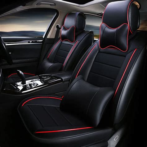 Car seat cover auto seats covers cushion accessorie leather for Kia ...