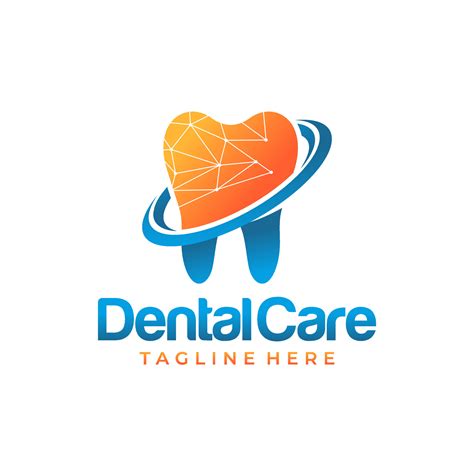 Creative dental clinic logo vector. Abstract dental symbol icon with modern design style ...