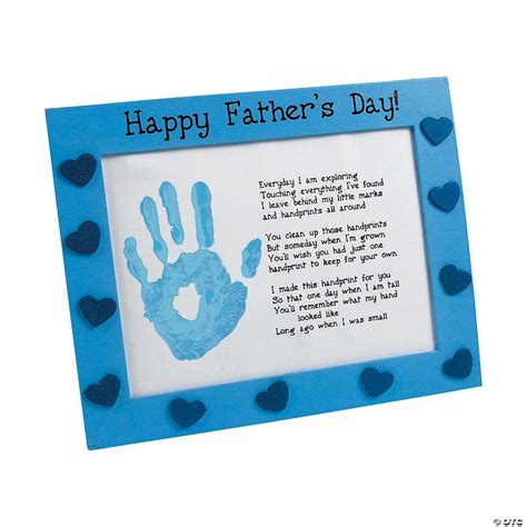 Father’s Day Handprint Frame Craft Kit | Oriental Trading