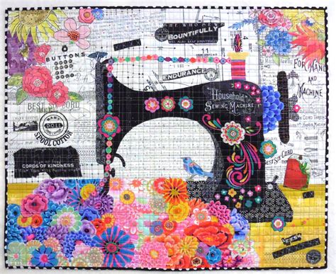 Featherweight Collage Fabric Kit by The Quilters Lodge | Small quilt projects, Art quilts, Barn ...