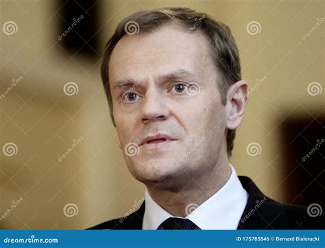 Warsaw, Masovia / Poland - 2007/11/27: Donald Tusk, Prime Minister of ...