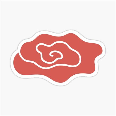 "Red Cloud ANIME SYMBOL" Sticker by OmarMhs | Redbubble