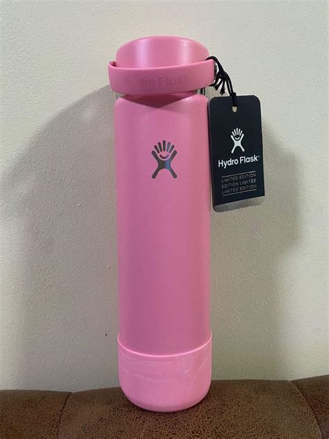 Original Limited Edition Camellia Pink Hydro Flask 24oz Tumbler, Furniture & Home Living ...