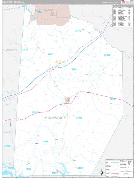 Brunswick County, VA Maps