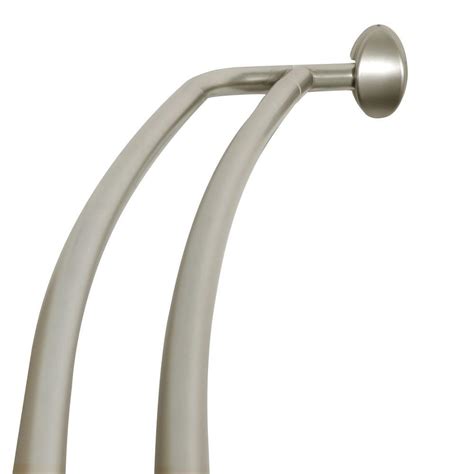 72 in. Shower Curtain Rod Aluminum Double Adjustable Curve Bathroom Satin Nickel 689741506073 | eBay