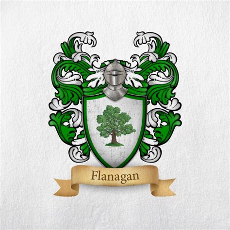 Flanagan Family Crest Print - Etsy